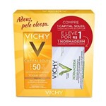 Ficha técnica e caractérísticas do produto Kit Vichy Protetor Solar Capital Soleil FPS 50 + Sabonete Facial Normaderm - 50g +80g