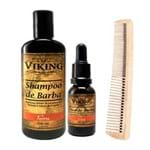 Ficha técnica e caractérísticas do produto Kit Viking Terra Shampoo e Óleo com Pente (3 Produtos) Conjunto