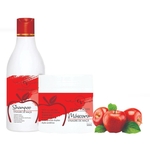 Ficha técnica e caractérísticas do produto Kit Vinagre de Maçã - Shampoo 300 ml e Mascara 500 g