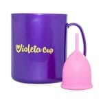 Ficha técnica e caractérísticas do produto Kit Violeta Cup Coletor Menstrual Tipo a Rosa + Caneca