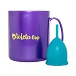 Ficha técnica e caractérísticas do produto Kit Violeta Cup Coletor Menstrual Tipo a Verde + Caneca