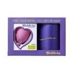 Ficha técnica e caractérísticas do produto Kit Violeta Cup Coletor Menstrual Tipo B Rosa + Caneca
