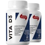 Ficha técnica e caractérísticas do produto Kit 2 Vita D3 de 60 Cápsulas da Vitafor
