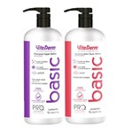 Kit Vita Derm Shampoo Pro Basic Sem Sal 1L e Condicionador 1L