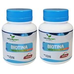 Ficha técnica e caractérísticas do produto Kit Vitamina B7 (biotina) 500mg com 80 Cápsulas - Natural Green