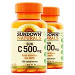 Ficha técnica e caractérísticas do produto Kit 2 Vitamina C 500mg Sundown 100 Tablets