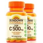 Ficha técnica e caractérísticas do produto Kit 2 Vitamina C 500mg Sundown 180 Tablets