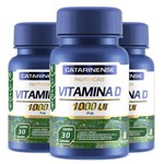 Ficha técnica e caractérísticas do produto Kit 3 Vitamina D 1000ui Catarinense 30 Cápsulas