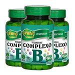 Ficha técnica e caractérísticas do produto Kit 3 Vitaminas Complexo B Unilife - 60 Comprimidos 500mg