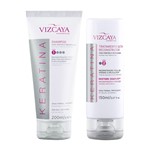 Ficha técnica e caractérísticas do produto Kit Vizcaya Keratina Shampoo 200ml + Tratamento Ultra Reconstrutor 150ml