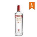 Ficha técnica e caractérísticas do produto Kit Vodka Smirnoff 998ml - 6 Unidades