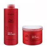 Ficha técnica e caractérísticas do produto Kit Wella Brilliance Invigo Shampoo 1L + Máscara 500g