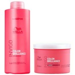 Ficha técnica e caractérísticas do produto Kit Wella Invigo Brilliance Shampoo 1L + Másc 500g