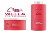 Ficha técnica e caractérísticas do produto Kit Wella Shampoo Color Brilliance Shampoo 1l + Máscara 500gr