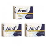 Kit 3x Acnol Sabonete Antiacne Recomendado para Evitar Cravos Espinhas Reduzir Oleosidades 80g - Arte Nativa