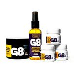 Ficha técnica e caractérísticas do produto Kit 3 X Cola Gel G8 3 Cores + Mascara G8+ Removedor G8