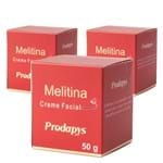 Ficha técnica e caractérísticas do produto Kit 3X Creme Facial Melitina de Veneno de Abelha 50G - Prodapys Prodapys
