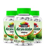 Ficha técnica e caractérísticas do produto Kit 3x Graviola 1000mg - 180 Comprimidos - Lauton Nutrition