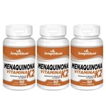 Ficha técnica e caractérísticas do produto Kit 3x Menaquinona Vitamina K2 Semprebom 90 Cap. de 240 Mg.