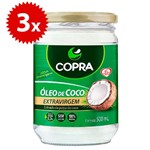 Ficha técnica e caractérísticas do produto Kit 3x Oleo de Coco Extra Virgem 500ml Copra