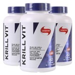 Ficha técnica e caractérísticas do produto Kit 3x Óleo de Krill (500mg) 60 Cápsulas - Vitafor
