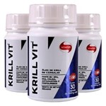 Ficha técnica e caractérísticas do produto Kit 3x Óleo de Krill - Vitafor - 500 MG 60 CÁPSULAS