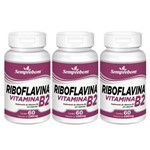 Ficha técnica e caractérísticas do produto Kit 3x Riboflavina Vitamina B2 Semprebom 60 Cap. de 240 Mg.