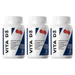 Ficha técnica e caractérísticas do produto Kit 3X Vita D3 2000 Ui 60 capsulas Vitafor