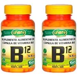 Ficha técnica e caractérísticas do produto Kit 2X Vitamina B12 (cianocobalamina) 60 Cápsulas Unilife