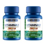 Ficha técnica e caractérísticas do produto Kit 2x Vitamina D 2000 UI 30 Cápsulas - Catarinense