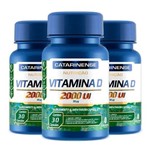Ficha técnica e caractérísticas do produto Kit 3x Vitamina D 2000 UI 30 Cápsulas - Catarinense