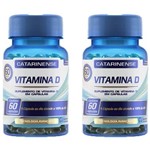 Ficha técnica e caractérísticas do produto Kit 2x Vitamina D 60 Cápsulas - Catarinense