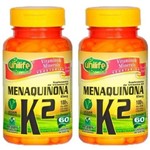 Ficha técnica e caractérísticas do produto Kit 2x Vitamina K2 (Menaquinona) 60 Cápsulas Unilife