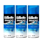 Ficha técnica e caractérísticas do produto Kit 3x71g Mini Gel de Barbear Gillette Mach3 Extra Comfort