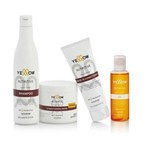 Kit Yellow Nutritive Shampoo 500ml+mascara 500ml+oil 120ml+leaven-in Conditioner 250ml