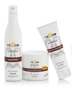 Ficha técnica e caractérísticas do produto Kit Yellow Nutritive Shampoo Máscara Condicionadora Leave In