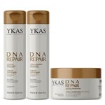 Kit Ykas DNA Repair Shampoo + Condicionador 300ml + Máscara 250g