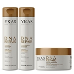 Ficha técnica e caractérísticas do produto Kit Ykas DNA Repair Shampoo + Condicionador 300ml + Máscara 250g