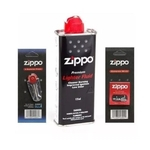 Ficha técnica e caractérísticas do produto Kit Zippo Original - Fluido 125ml Pedras Pavio
