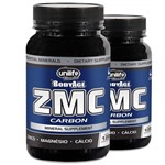Ficha técnica e caractérísticas do produto Kit 2 ZMC Carbon Cálcio, Zinco e Magnésio 120Caps Unilife