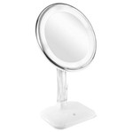 Klass Vough Espelho de Aumento 5X com Luz e Rotação de 360°