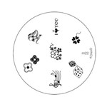 Ficha técnica e caractérísticas do produto Konad Placa de Imagem M22 para Carimbo de Unha Stamping Nail Art