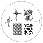 Ficha técnica e caractérísticas do produto Konad Placa de Imagem M61 para Carimbo de Unha Stamping Nail Art - Konad