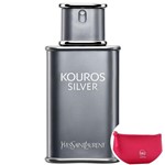 Ficha técnica e caractérísticas do produto Kouros Silver Yves Saint Laurent EDT - Perfume Masculino 100ml+Beleza na Web Pink - Nécessaire