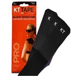 Ficha técnica e caractérísticas do produto KT Tape Pro 3 Tiras Sintética Pre Cortadas Preta