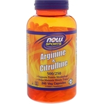 Ficha técnica e caractérísticas do produto L Arginina E L Citrulina 500/250 - Now Foods
