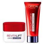 Ficha técnica e caractérísticas do produto L?Oréal Paris Revitalift Laser X3 + Revitalift Noite Kit - Creme Antirrugas + Rejuvenescedor Facial Kit
