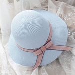 Ficha técnica e caractérísticas do produto Ladies Fisherman Straw Hat Outdoor Beach Sun Hat