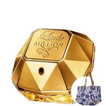 Ficha técnica e caractérísticas do produto Lady Million Paco Rabanne Eau de Parfum - Perfume Feminino 50ml+Bolsa Estampada Beleza na Web