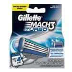 Ficha técnica e caractérísticas do produto Lâmina de Barbear Gillette Mach3 Turbo (4 Unidades) 4un